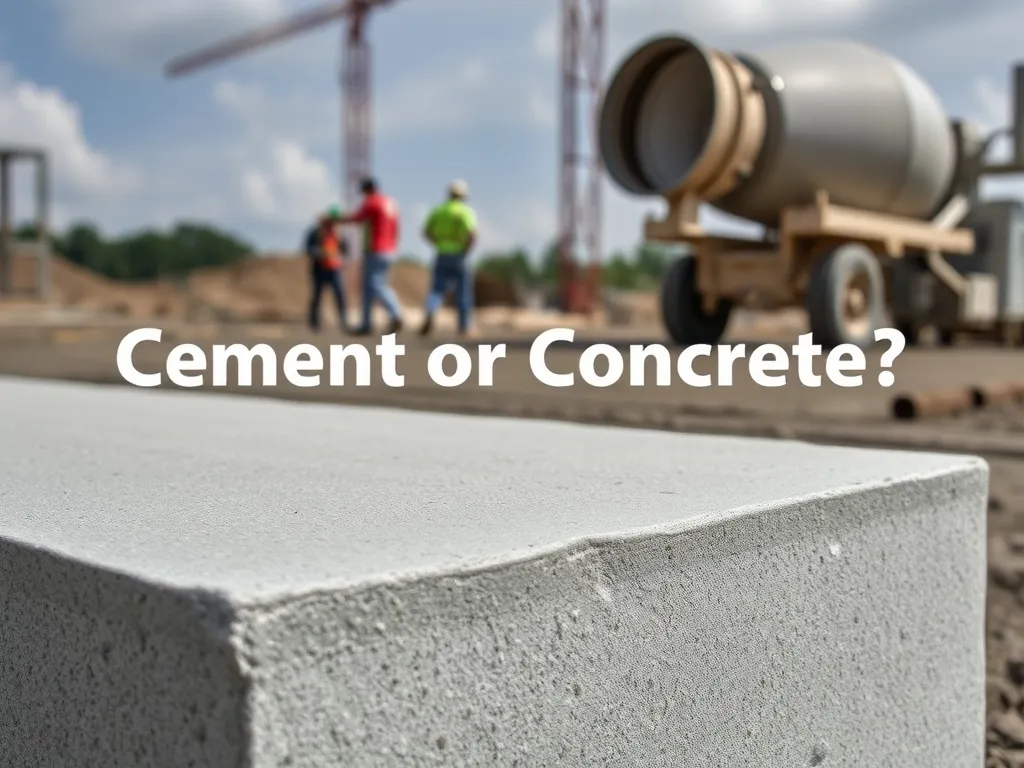 Co jest mocniejsze: cement czy beton?