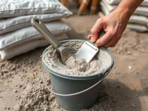 Czy sam cement z wodą zwiąże?