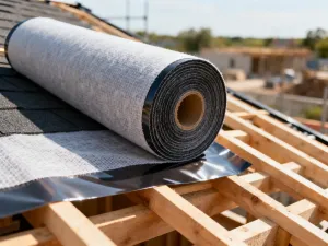 Materiały izolacyjne, takie jak wełna mineralna i styropian, przygotowane do ocieplenia elewacji nowoczesnego domu.