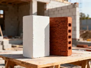 Metalowa kielnia żłobiąca realistyczny wzór słojów drewna w świeżej masie betonowej podczas prac wykończeniowych.