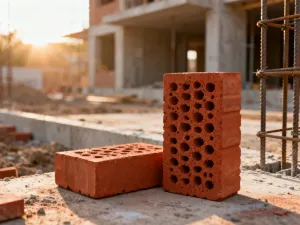 Pracownik budowlany mocuje srebrną folię paroizolacyjną do drewnianych krokwi dachowych przy użyciu zszywacza.
