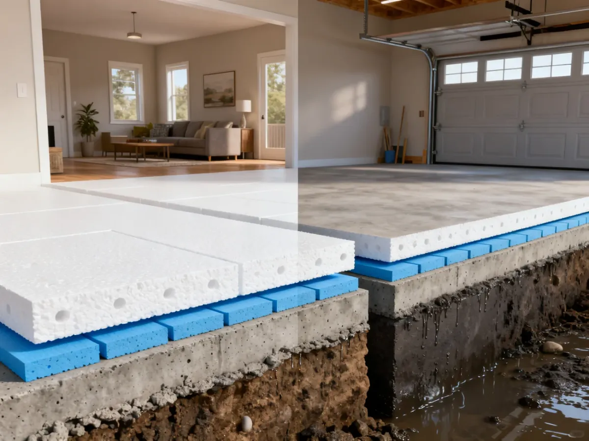 Porównanie płyt izolacyjnych EPS i XPS zastosowanych pod podłogą