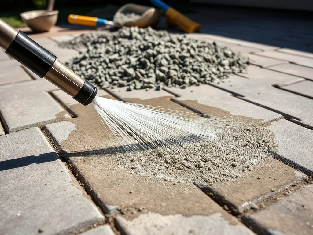 Jak usunąć cement z kostki brukowej?