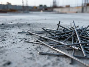 Zbliżenie na wypolerowaną płytę stalową z wygrawerowanymi oznaczeniami technicznymi w warunkach przemysłowych.